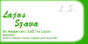 lajos szava business card